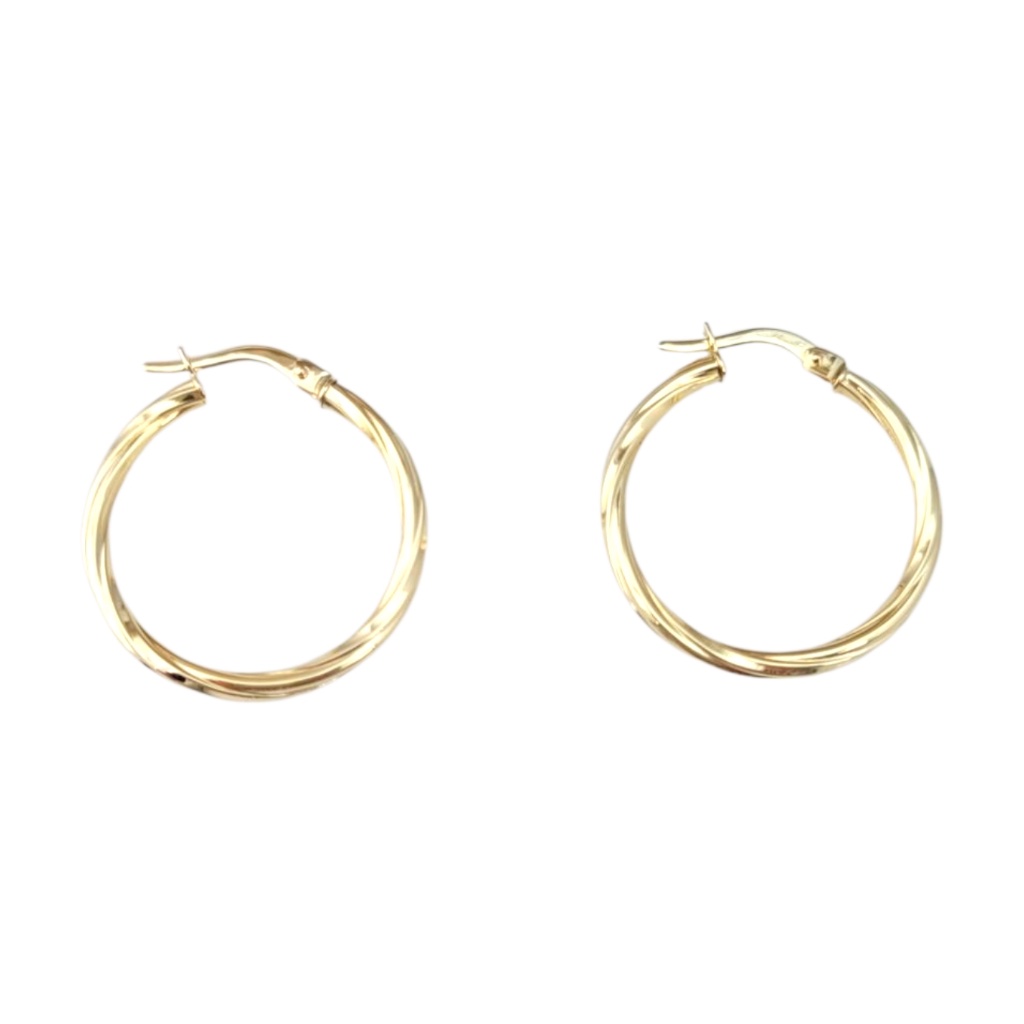 14k Yellow Gold Hoop Earrings #21757